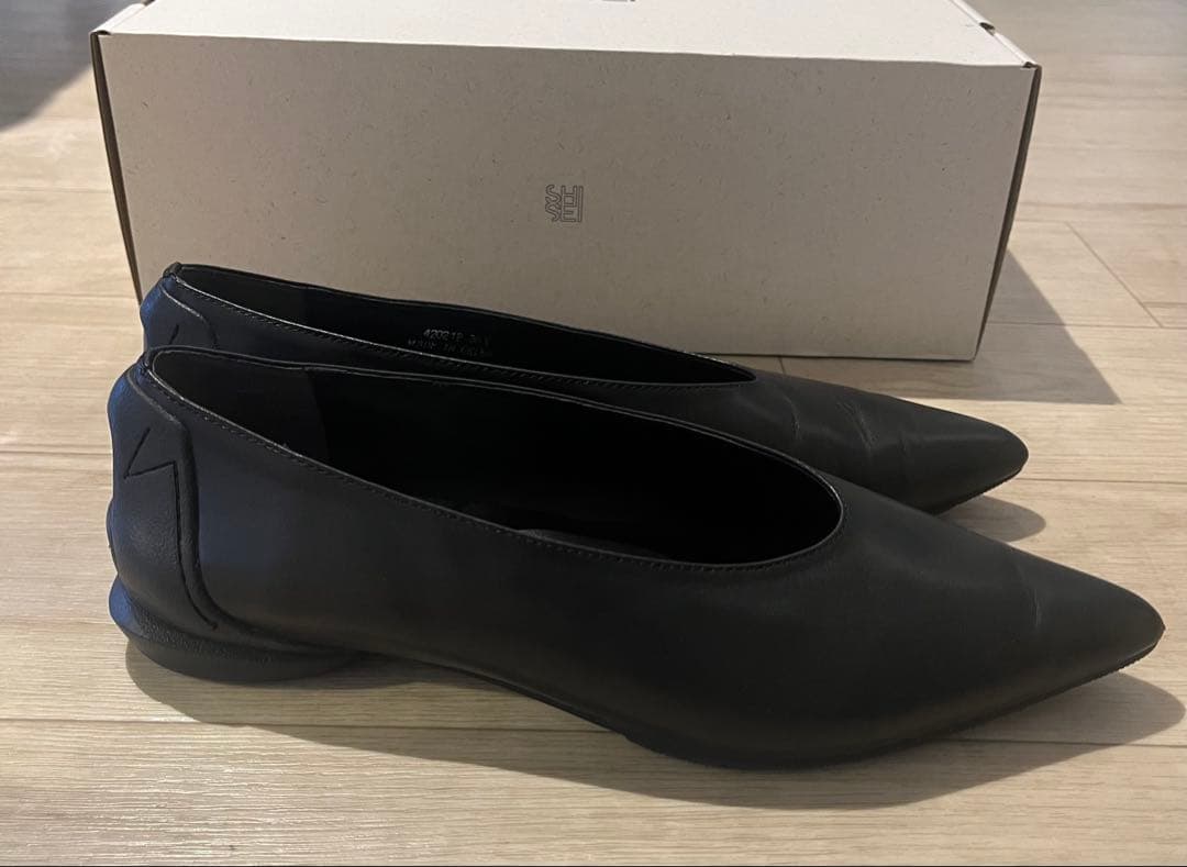 SHISEI フラットパンプス ブラック 36.5