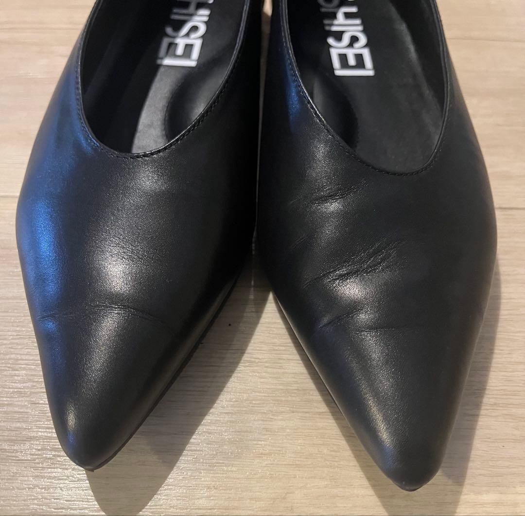 SHISEI フラットパンプス ブラック 36.5