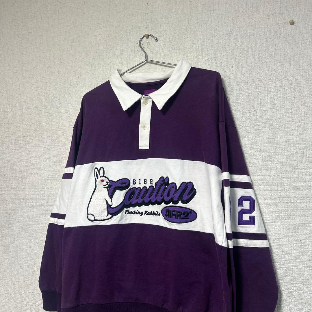 ★激レアデザイン★ FR2 ロンT ポロシャツ　京都限定　撫子　色情兎　紫　M