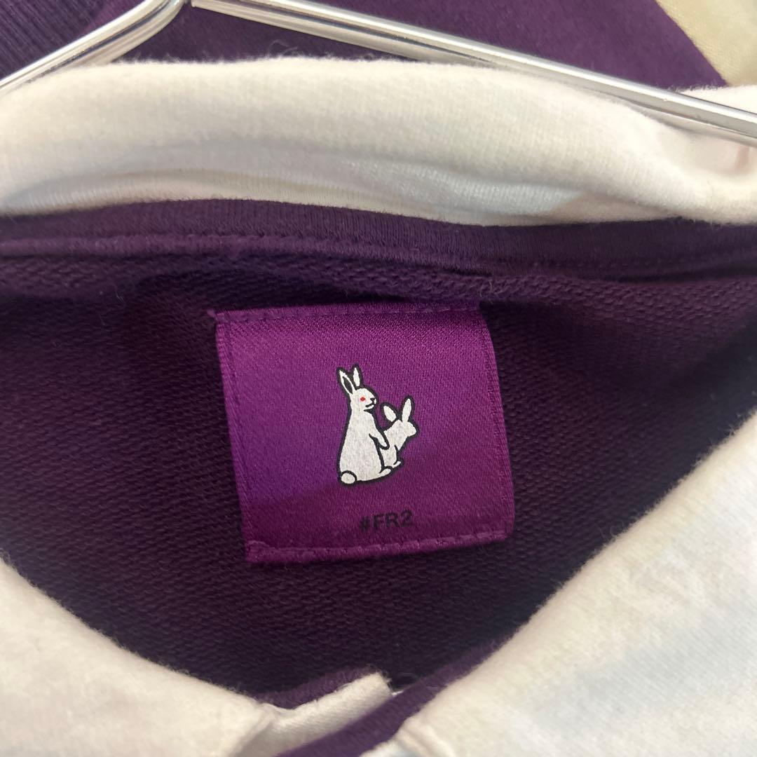 ★激レアデザイン★ FR2 ロンT ポロシャツ　京都限定　撫子　色情兎　紫　M