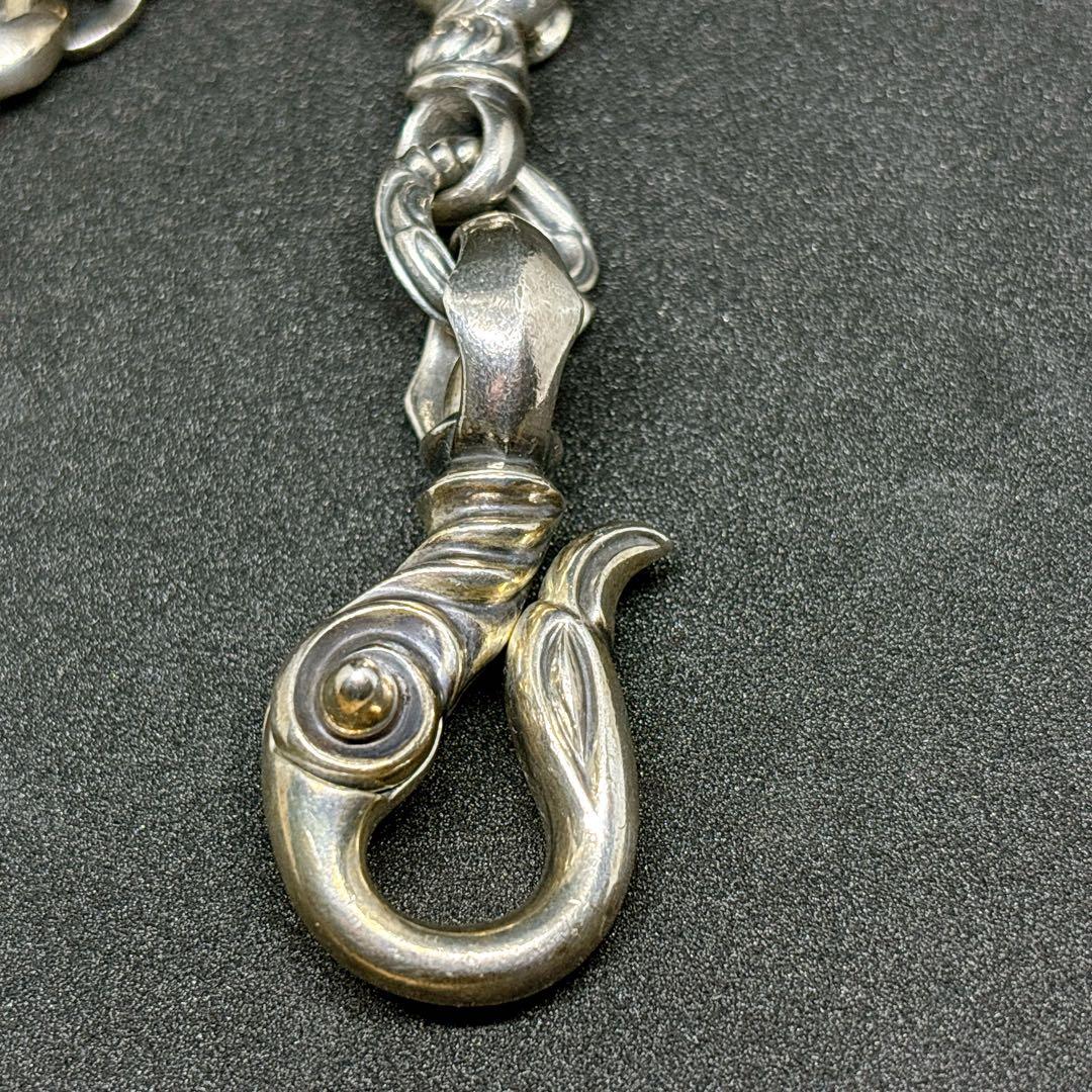 レナードカムホート ウォレットチェーン シルクへロン スワンフック シルバー