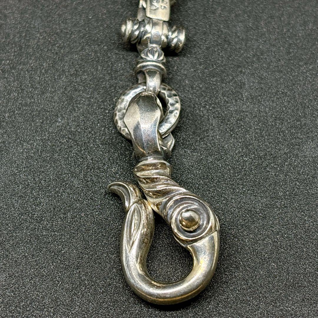 レナードカムホート ウォレットチェーン シルクへロン スワンフック シルバー