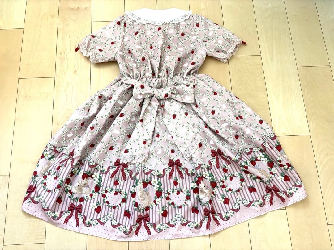 み*ね様 最終値下げ　アクシーズファムカワイイ　ベリーフィールズワンピース　ピン