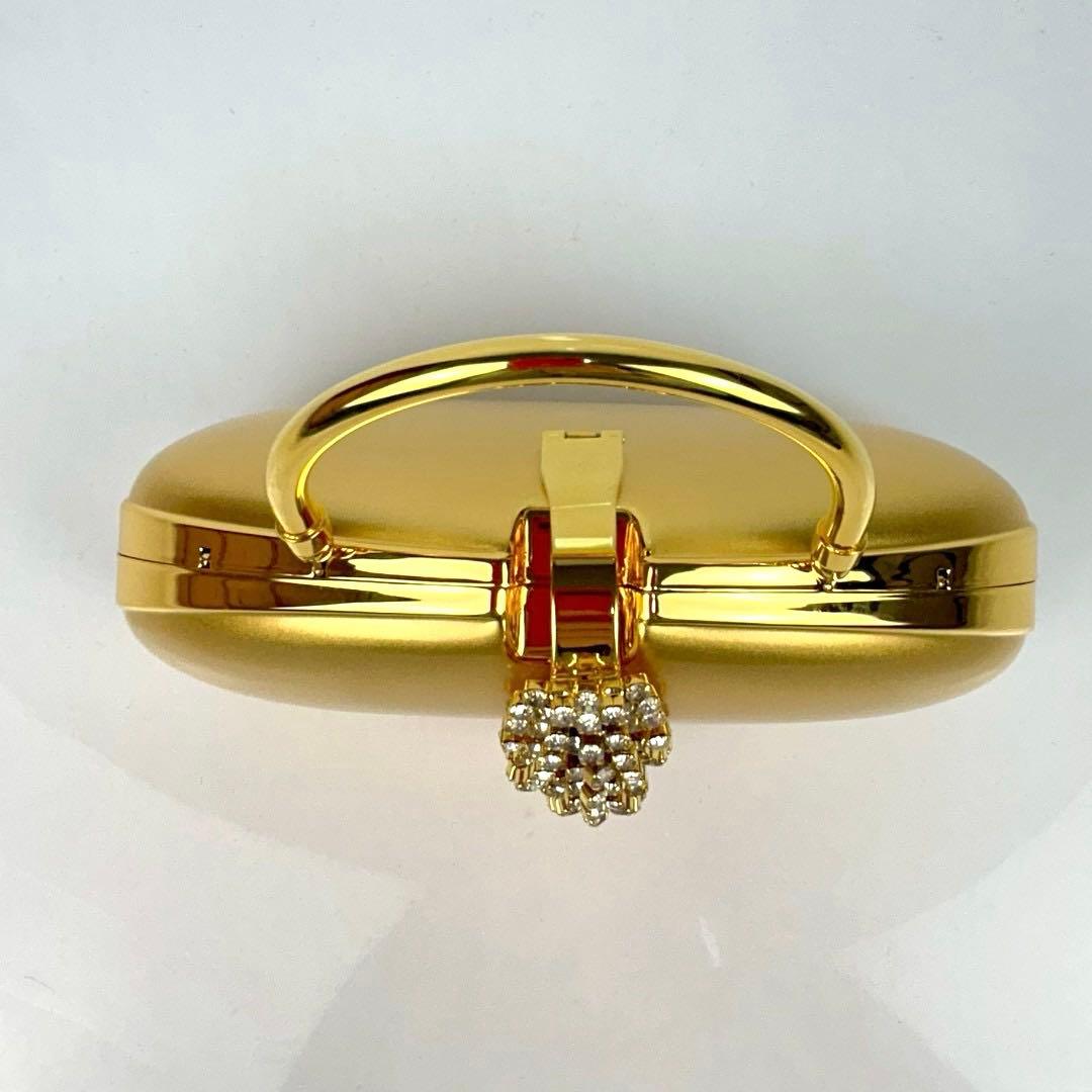 【極美品】シェイラン パーティーバッグ ゴールド ハンドバッグ チェーンバッグ