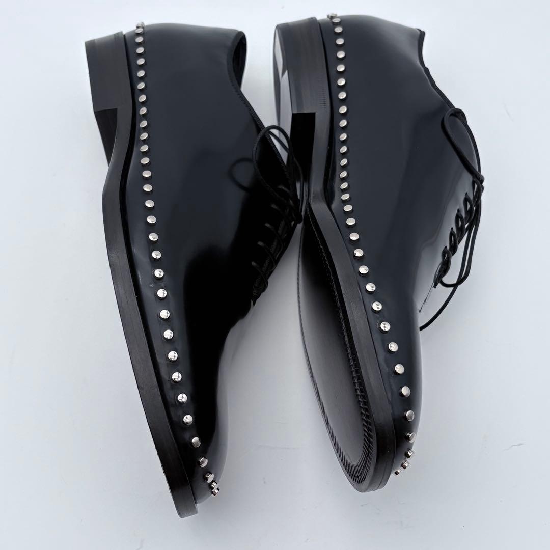 未使用級　JIMMY CHOO レザー スタッズ ドレスシューズ 靴 メンズ