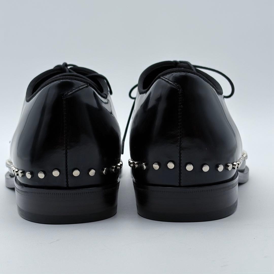 未使用級　JIMMY CHOO レザー スタッズ ドレスシューズ 靴 メンズ