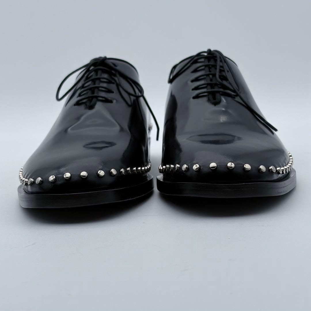 未使用級　JIMMY CHOO レザー スタッズ ドレスシューズ 靴 メンズ