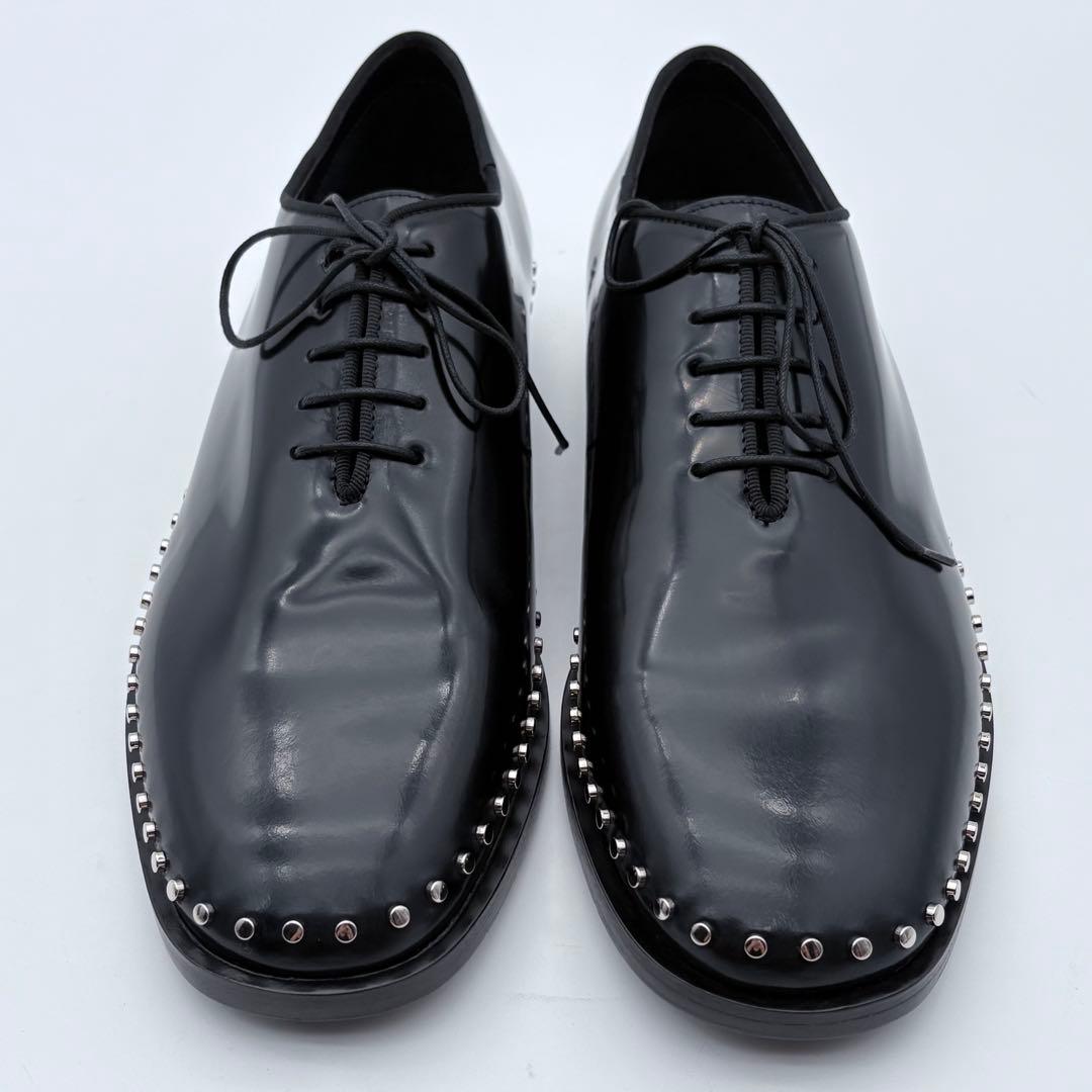 未使用級　JIMMY CHOO レザー スタッズ ドレスシューズ 靴 メンズ