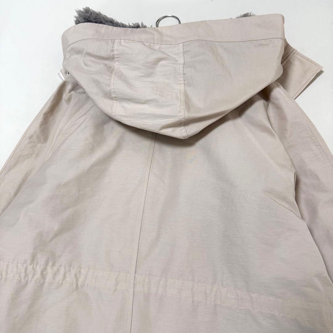 新品✨ダーマコレクション✨2wayフーデットコート　ボアライナー付き　Lサイズ