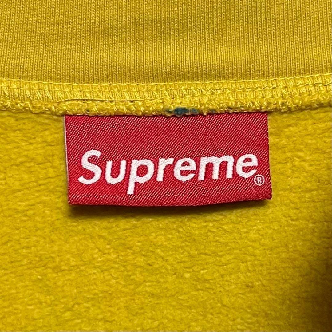 2015【入手困難】シュプリーム♤刺繍ビッグロゴハーフジップスウェット　即完売品