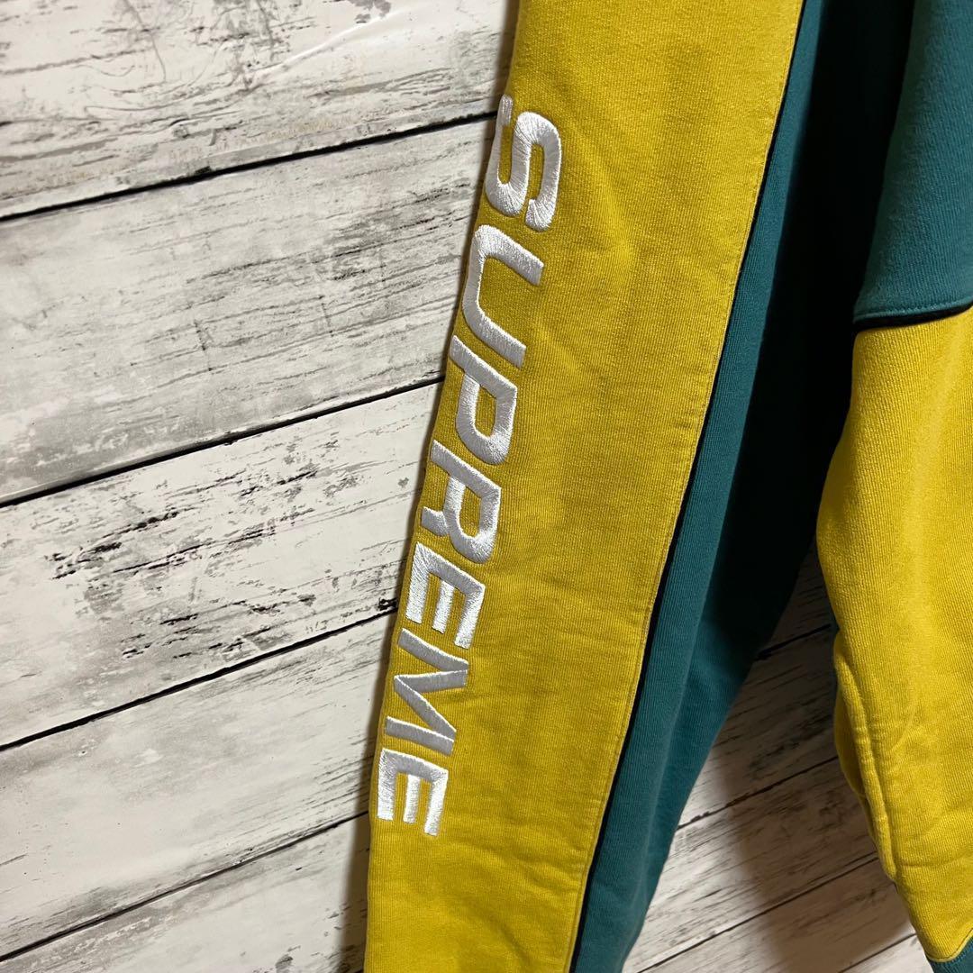 2015【入手困難】シュプリーム♤刺繍ビッグロゴハーフジップスウェット　即完売品