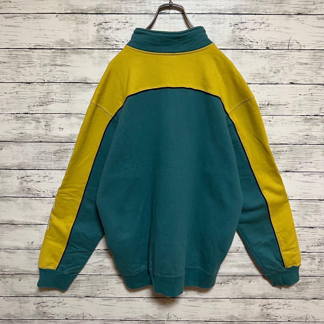 2015【入手困難】シュプリーム♤刺繍ビッグロゴハーフジップスウェット　即完売品