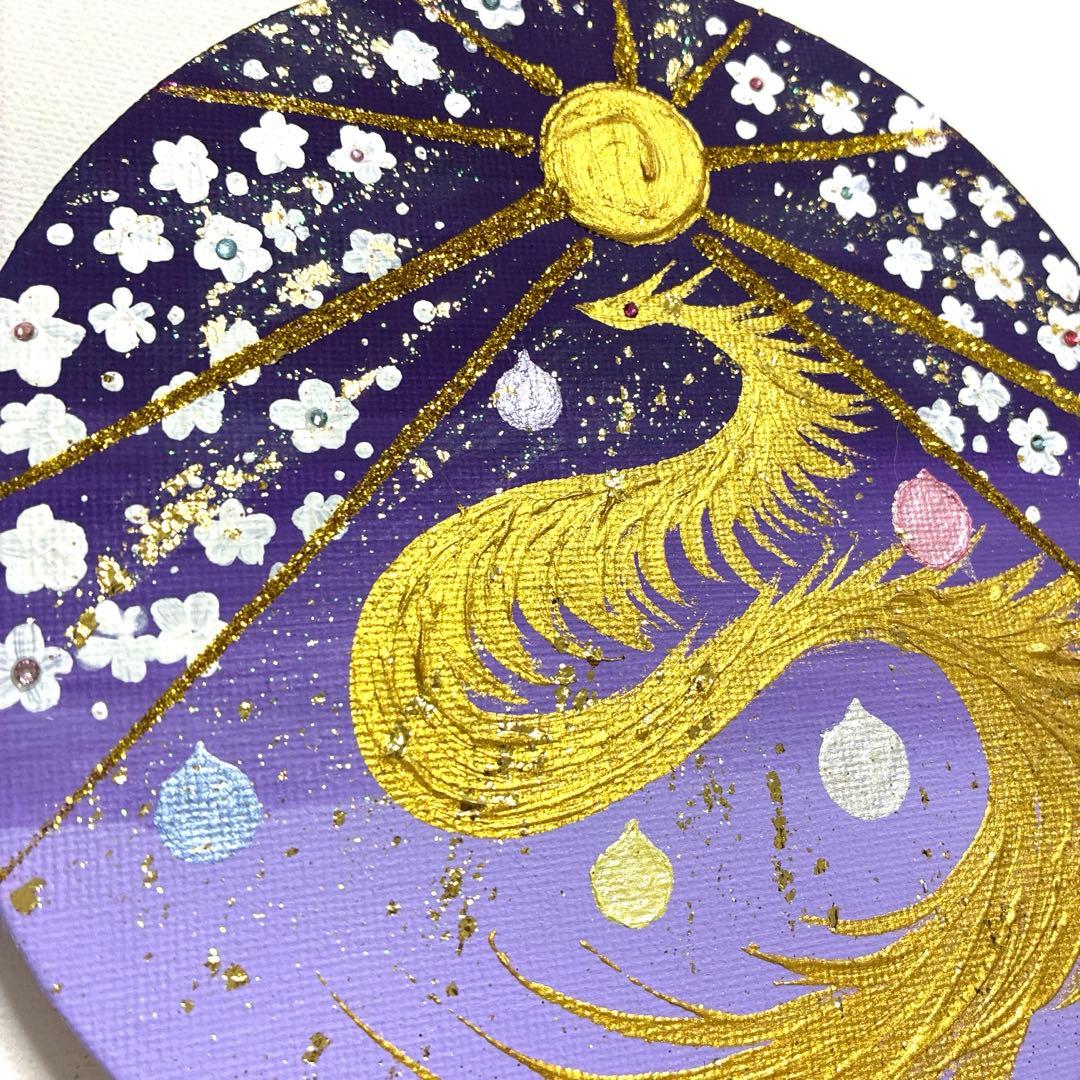 開運絵画　龍神様　宝珠　拡大のエネルギー　インフィニティ　金箔