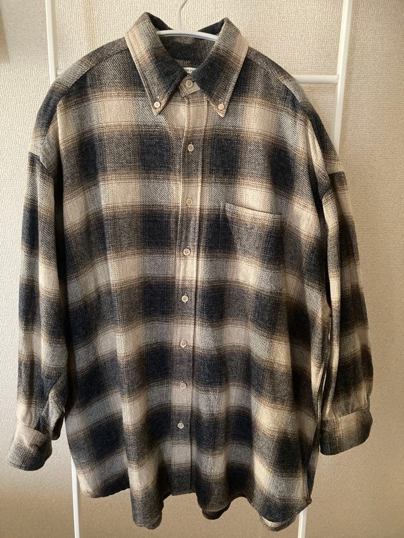 クチュールドアダム　フランネルオンブレーシャツ菊池京子