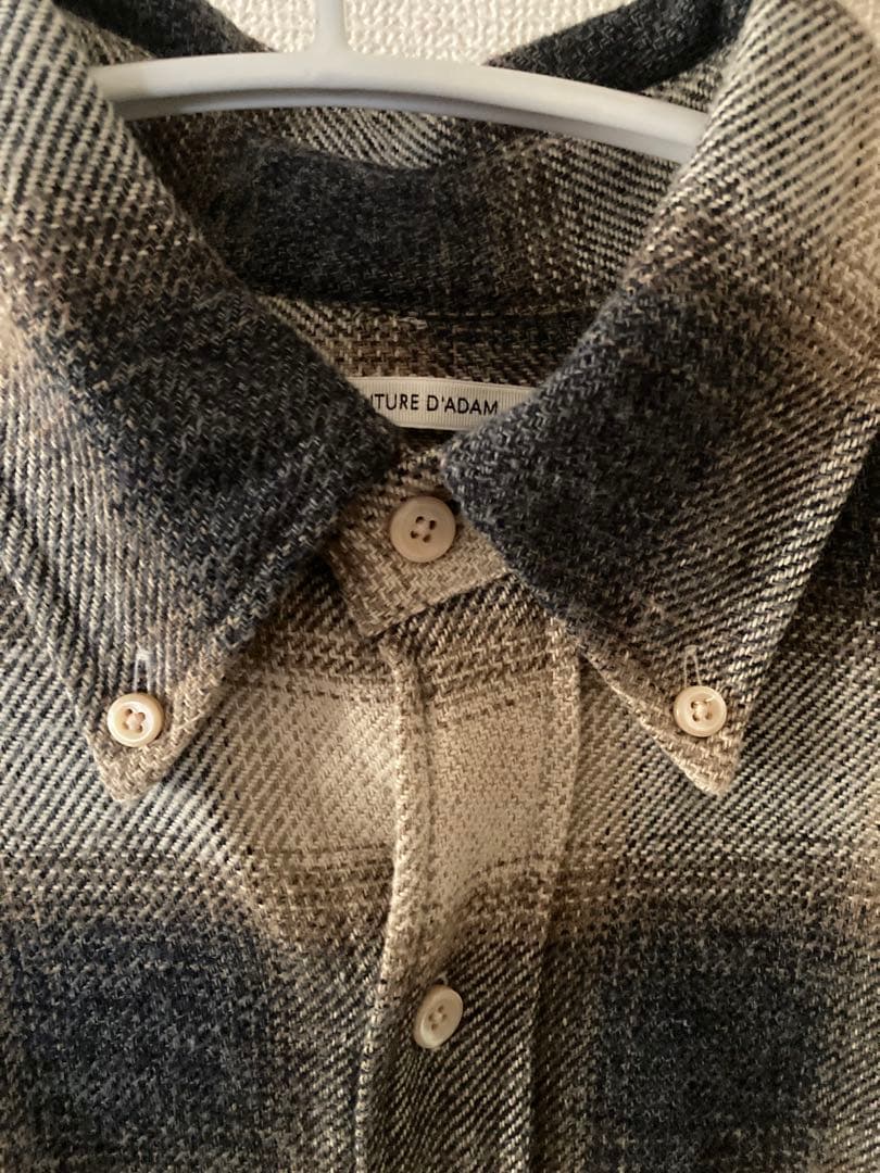 クチュールドアダム　フランネルオンブレーシャツ菊池京子