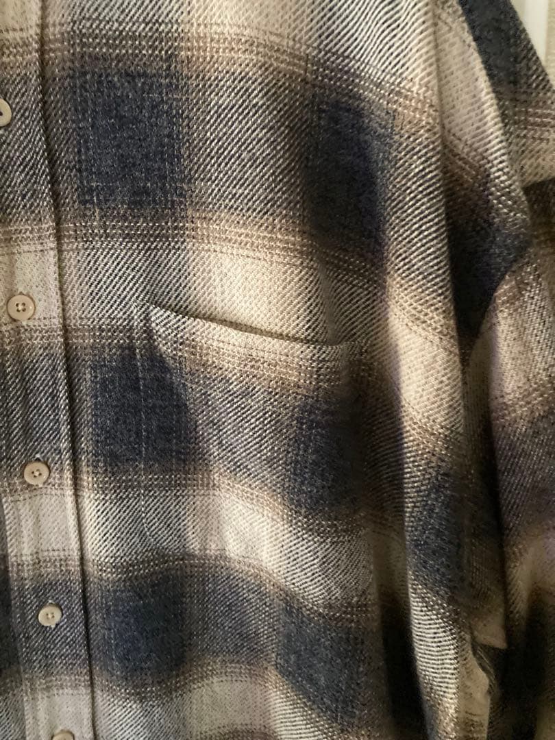 クチュールドアダム　フランネルオンブレーシャツ菊池京子