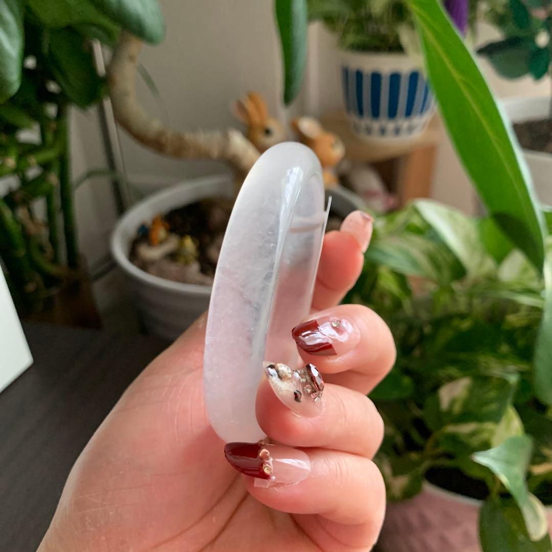 白氷翡翠バングル