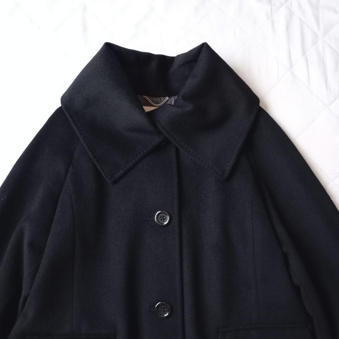 極美品　UNTITLED　ショールカラーコート　カシミヤ混　フォーマル　ゆったり