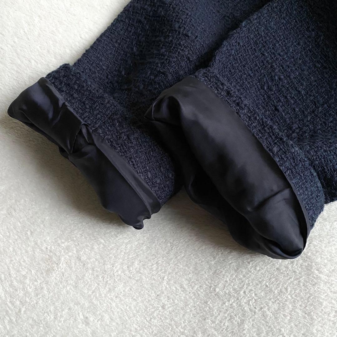 【定価5.4万✨】ドゥーズィエムクラス　 chain tweed ジャケット　紺