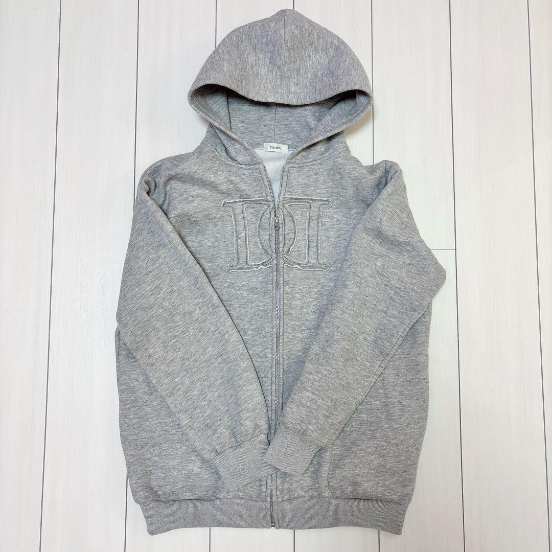 darich アップリケDDロゴパーカー グレー