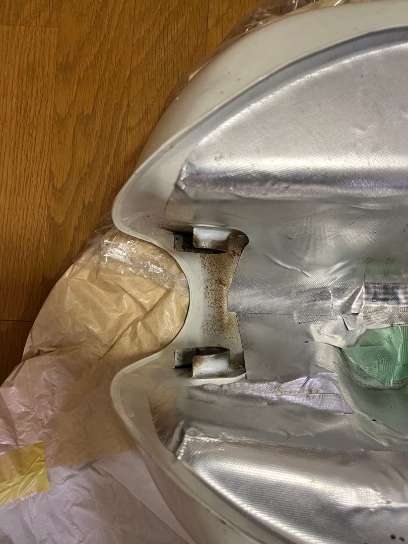 Kawasaki Estrella タンク 使用済み 凹み有り ホワイト