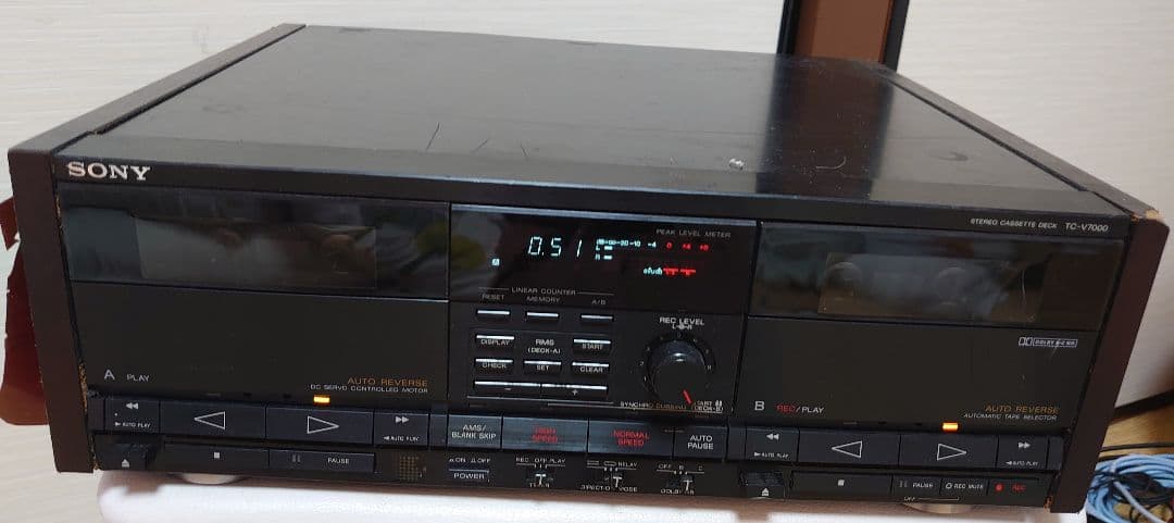SONY ダブルカセットデッキ TC-V7000
