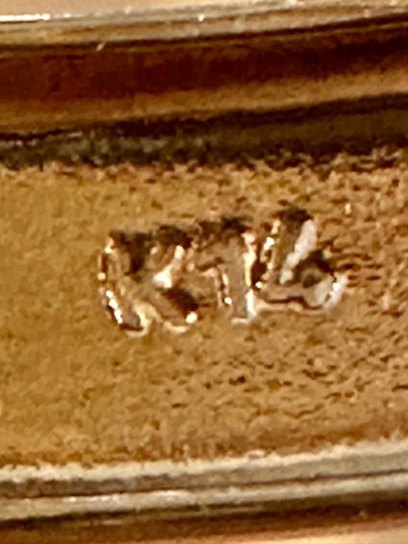 みー様　K14刻印あり 上品フープピアス片耳用14金