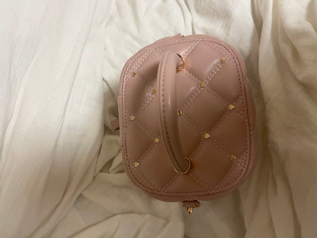 RANDA ハートコレクション ハートスタッズ2WAYキルティングバニティバッグ