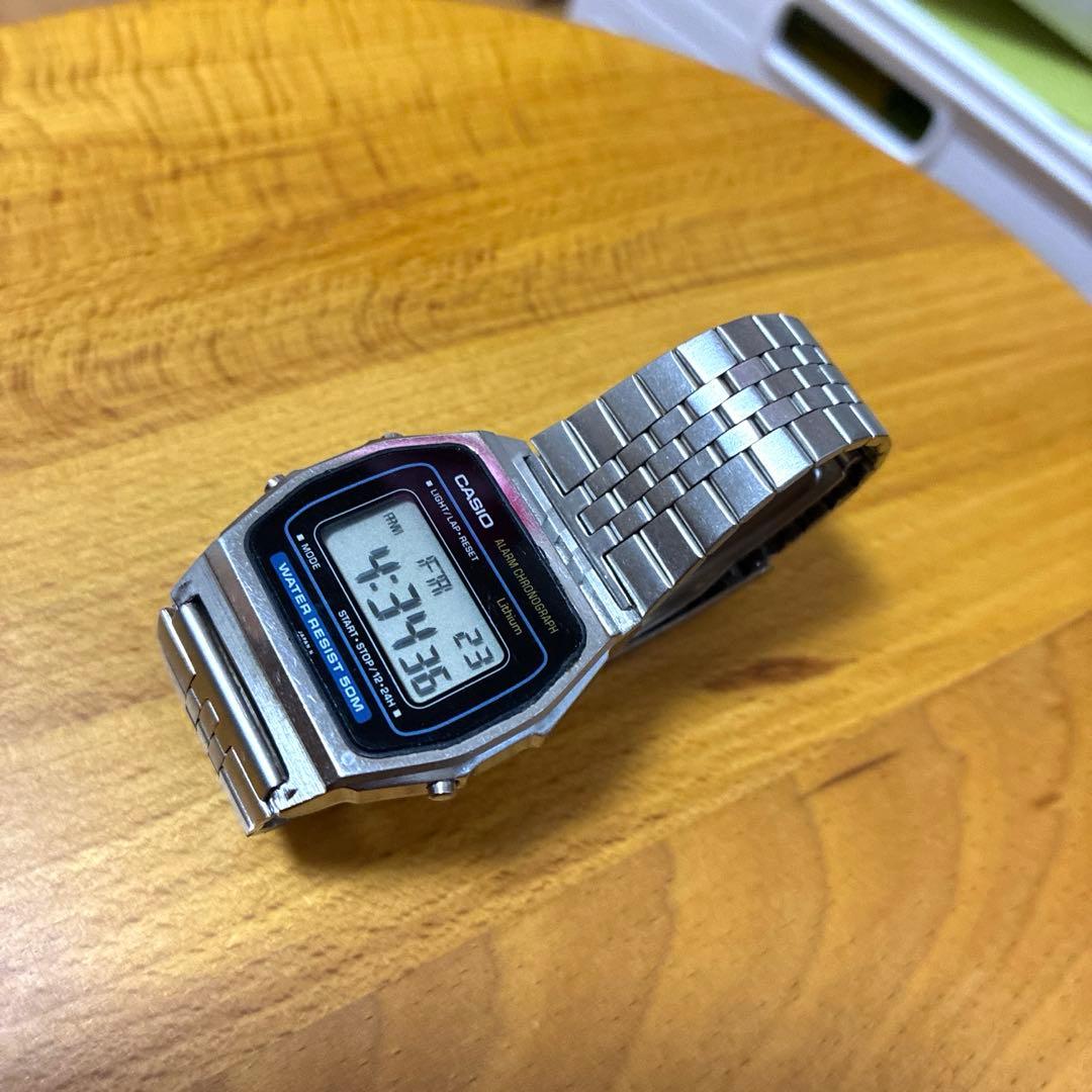 希少　カシオ　デジタルアラームクロノグラフ　「415w34ブルーバーモデル」