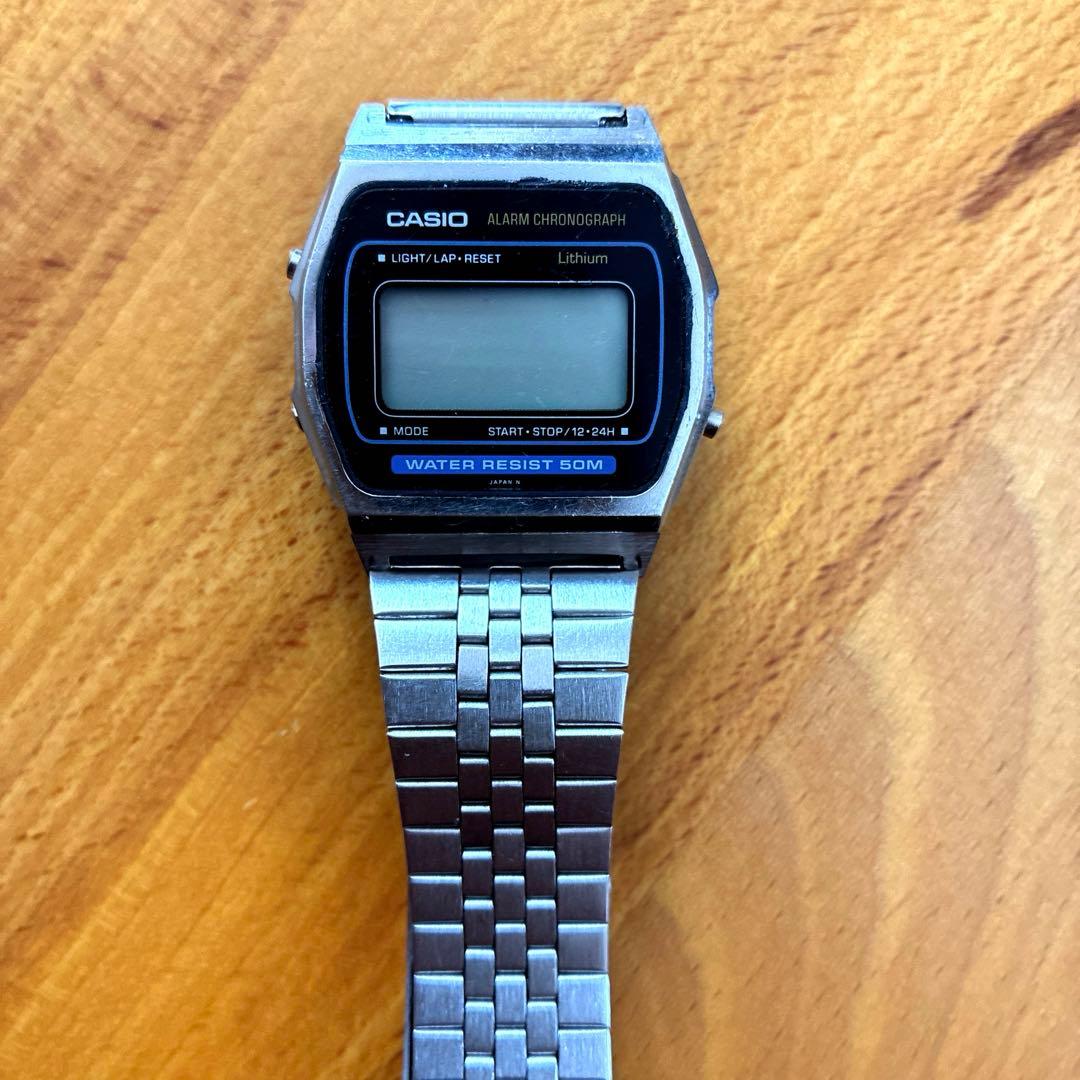 希少　カシオ　デジタルアラームクロノグラフ　「415w34ブルーバーモデル」