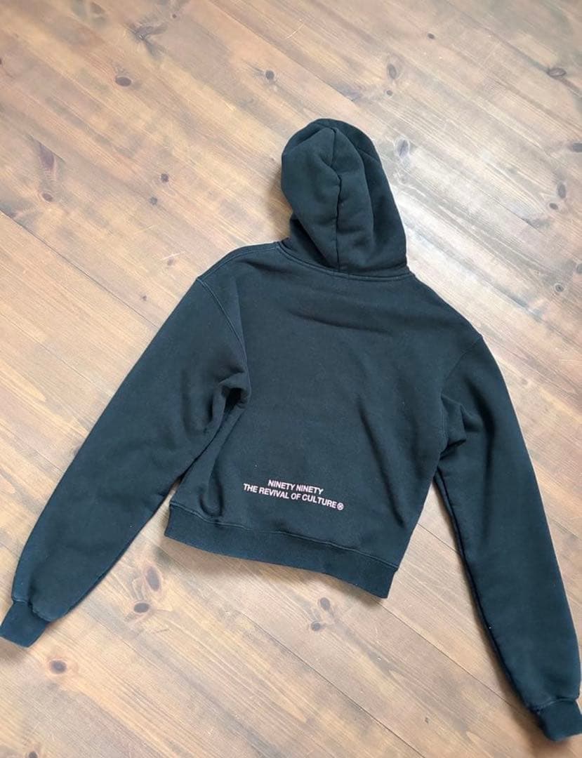 9090 Logo Original Cropped Hoodie 【girl】