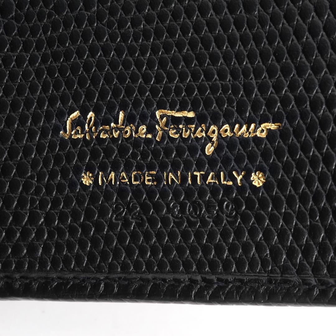 ✨未使用展示品・箱付き✨　Ferragamo 長財布　ヴァラリボン　リザード
