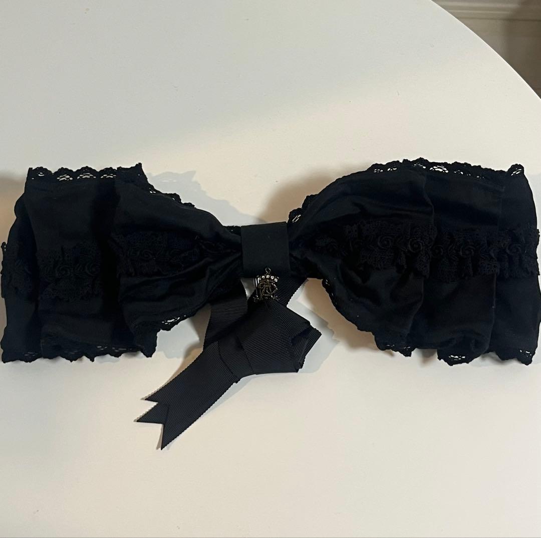 Dolly Ribbonヘッドドレス　黒×黒