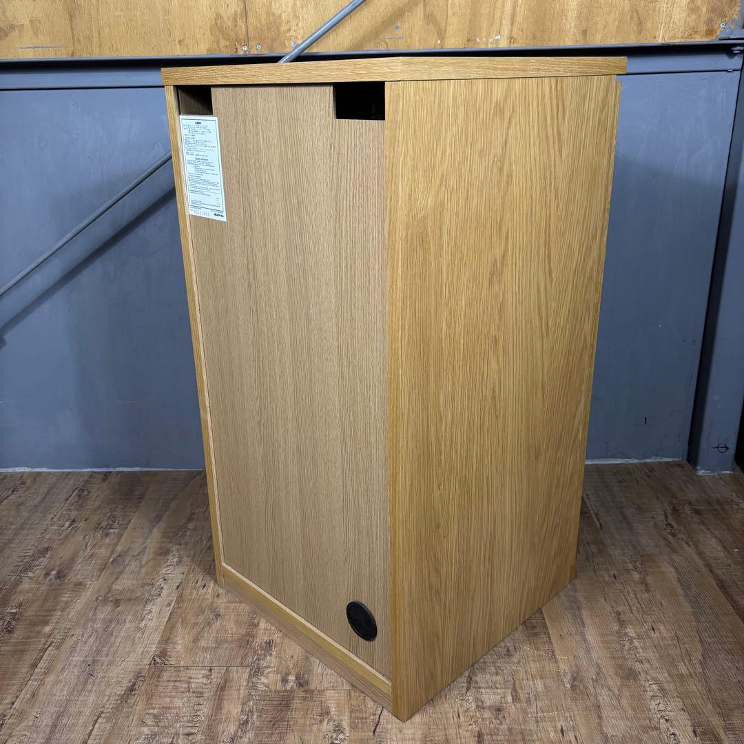 無印良品 木製キャビネット ガラス扉　スリムオーク材突板