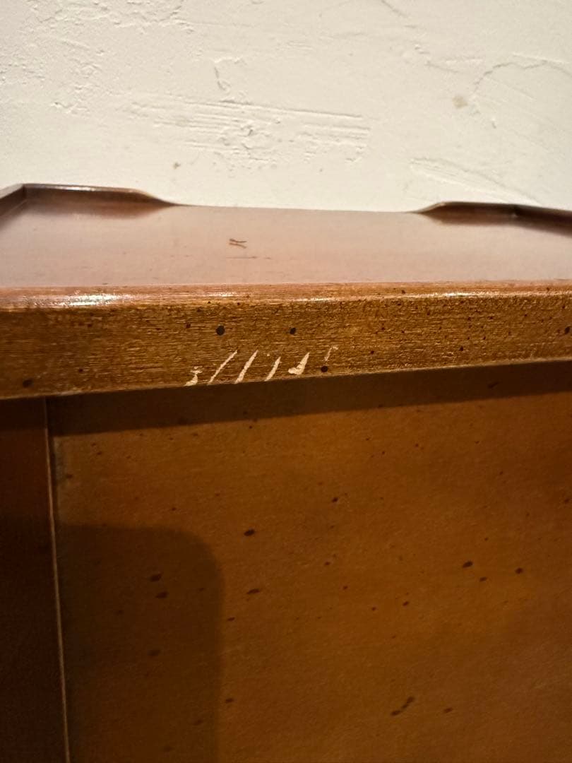 フランス　木製サイドテーブル　ベッドサイドテーブル