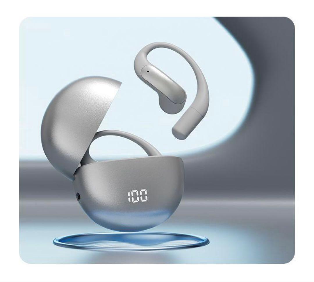 AI翻訳機能付きワイヤレスイヤホン シルバー