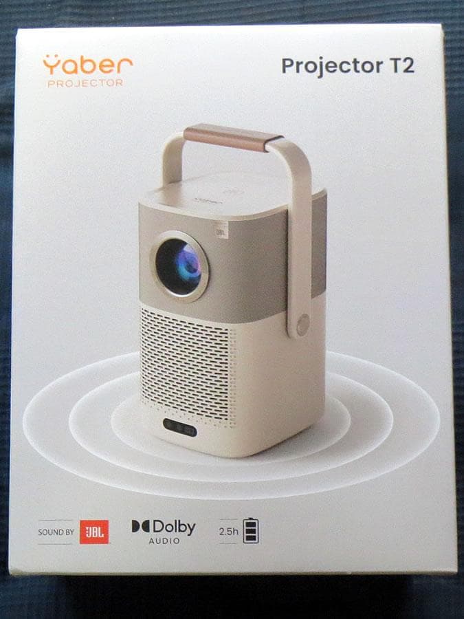 プロジェクター Yaber T2 バッテリー内蔵 ポータブル フルHD