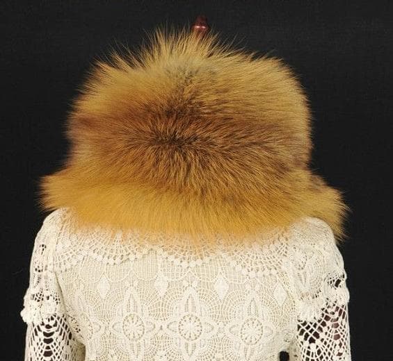 新品◆限定◆本物☆豪華レッドフォックスを両面で使ったネックウォーマー毛皮 ファー