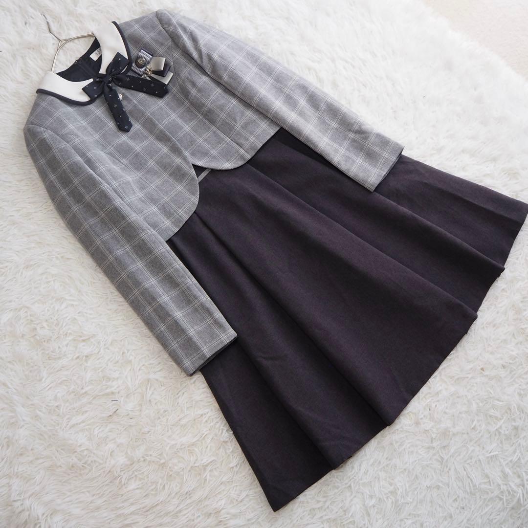 美品 エルアンノアール キッズフォーマルスーツ4点セット 女の子 卒業式 卒服