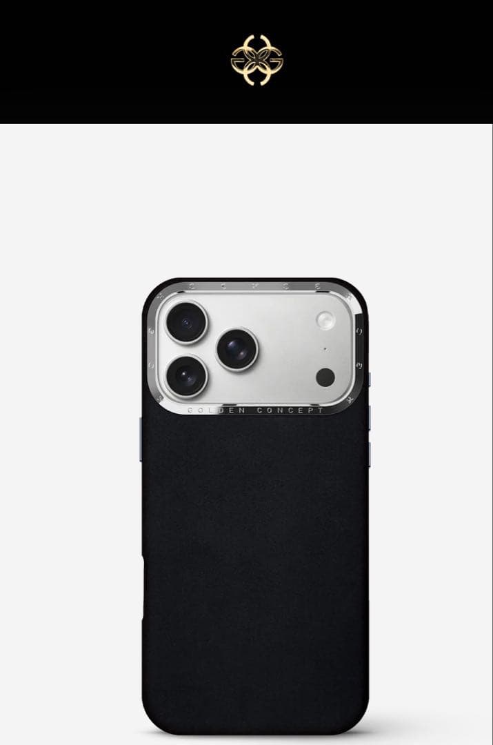 ゴールデンコンセプトiPhone 17 Pro アルカンターラケース ブラック