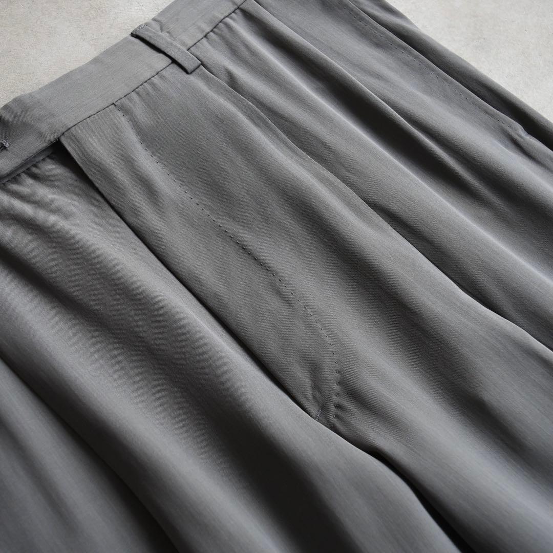 80s90s ジョルジオアルマーニ ツータックスラックス W31 グレージュ