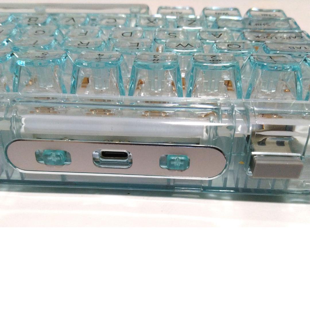 YUNZII X71 キーボード ライトブルー クリスタルアイス軸