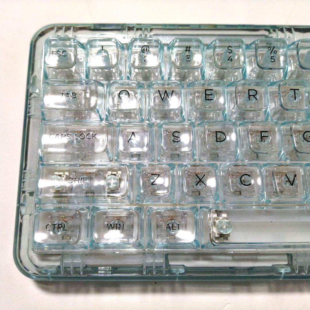 YUNZII X71 キーボード ライトブルー クリスタルアイス軸