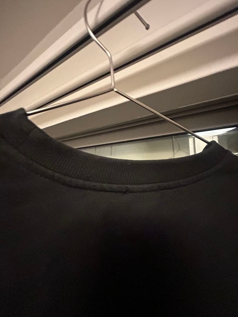 LOEWE ブラック ロゴ刺繍 スウェット