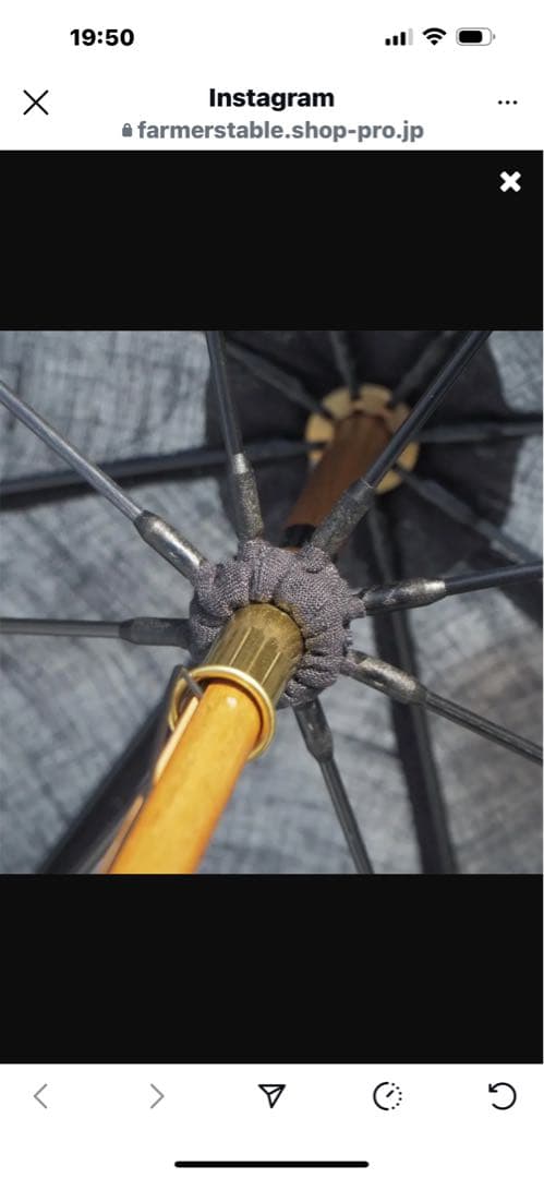 ツタエノヒガサ　　ファーマーズテーブルオリジ ナル日傘