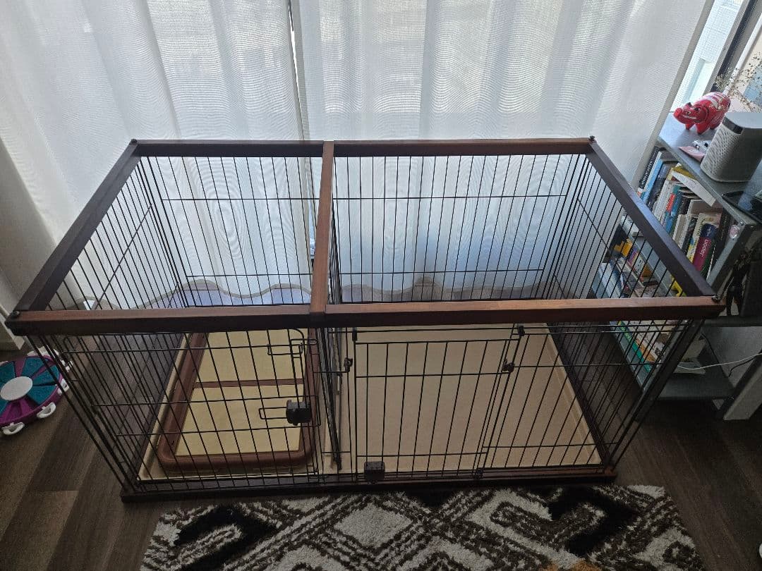 ペティオ トイレのしつけが出来る ドッグルームサークル ブラウン ワイド