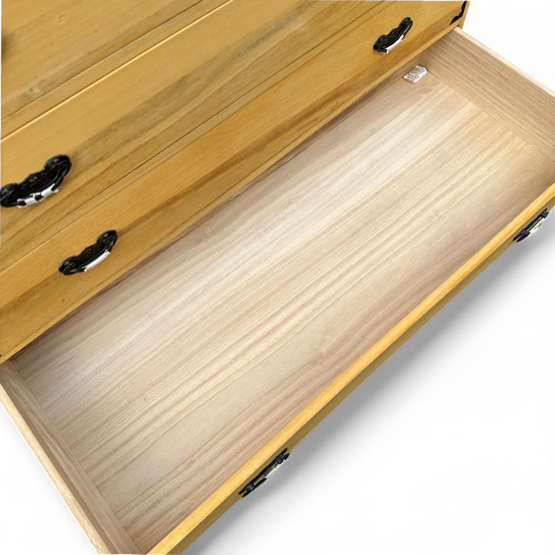 高級 桐箪笥 5段 とのこ仕上げ 砥の粉 衣装タンス 着物 収納