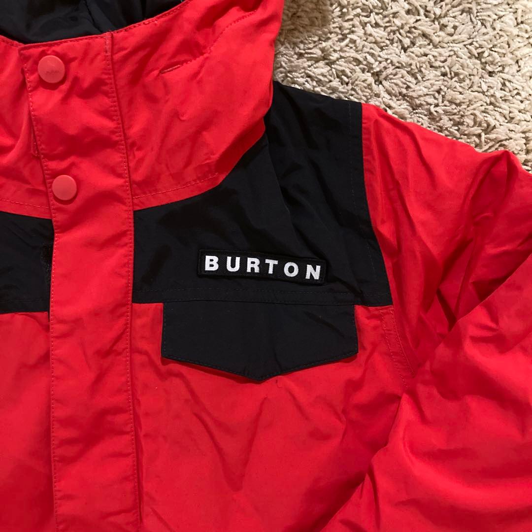 BURTON キッズスノーボードジャケット XL 赤黒