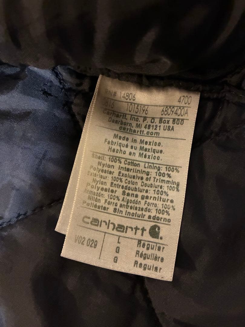 カーハート ダックベスト V02 グレー Lサイズ