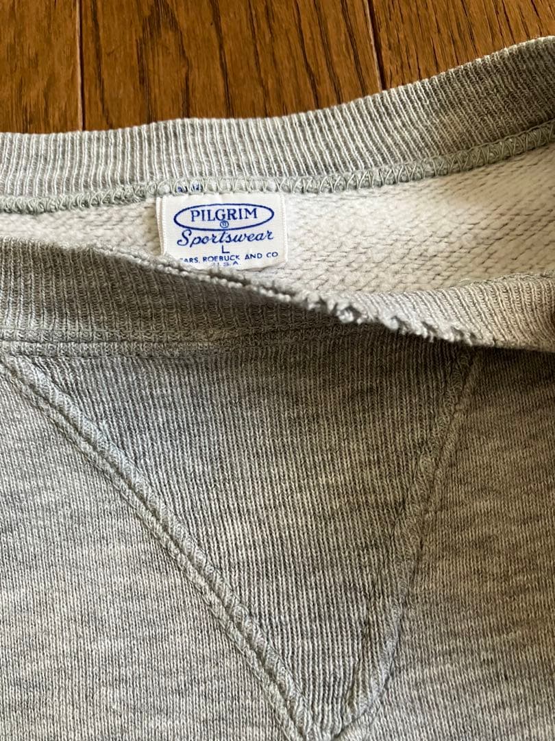 50s PILGRIM ピルグリム 前V スウェット L ビンテージ